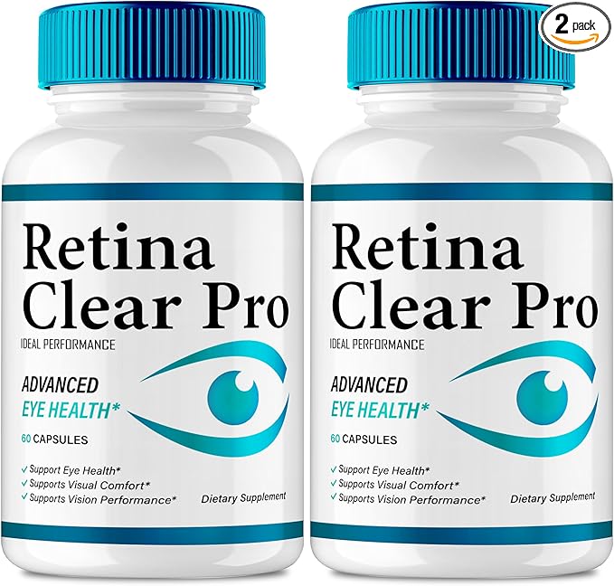 Retina Clear Eye Supplement - Retina Clear for Eyes Capsules - Maximum Strength Advanced Formula All Natural Visual Wellness RetinaClear Pro Reviews (2 Pack)