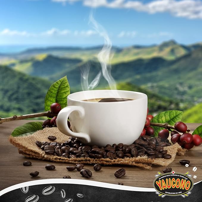 Yaucono Ground Coffee Bagged Arabica Medium Roast 14 Ounce (Pack of 2)