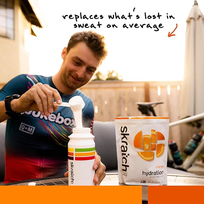 Skratch Labs Hydration Sports Drink Mix – Real‑Fruit Electrolyte Powder for Fast Hydration &amp Endurance | Orange | 20 Servings | Vegan Non‑GMO Clean Ingredients