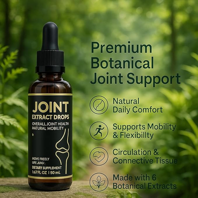 Herbal Joint Care Drops – Botanical Wellness Liquid for Joint Comfort &amp Mobility – Supports Flexibility Mobility &amp Everyday Comfort – 50 ml