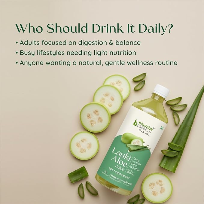 Bhumija Lifesciences Lauki Aowevera Juice (Sugar Free) 1 LTR.(Pack of Two)