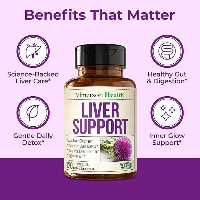 Vegan Liver Cleanse Detox &amp Repair – Herbal Liver Support Supplement w/ Silymarin Milk Thistle Zinc Dandelion Root &amp Artichoke Extract for Enzyme Support Energy &amp Healthy Digestion. 120