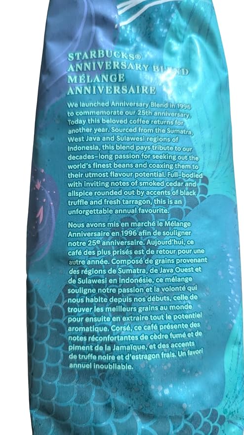 Starbucks Anniversary Blend 1lb Whole Bean Coffee