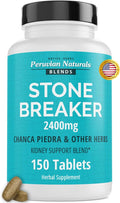 Peruvian Naturals Chanca Piedra “Stone Breaker” – 150 Tablets - Kidney Supplement - 2400mg per Serving 100% Natural Chancapiedra Grown in Peru