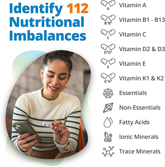 5Strands Nutrition Test 112 Vitamins Minerals Amino Acids Tested Identify Nutrient Absorption Issues Holistic at Home Imbalance Testing Results in 4 Days