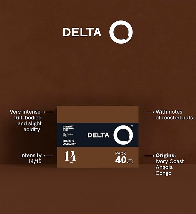 Delta Q - EpiQ Espresso Pods for Delta Q machines Intensity 14 Notes of Roasted Nuts 40 Coffee Capsules