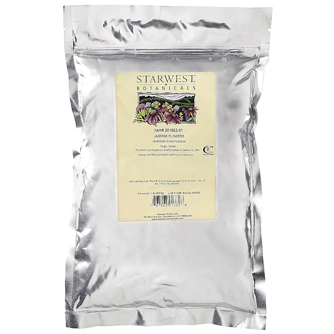 Starwest Botanicals Jasmine Flowers 1 lb (453.6 g)