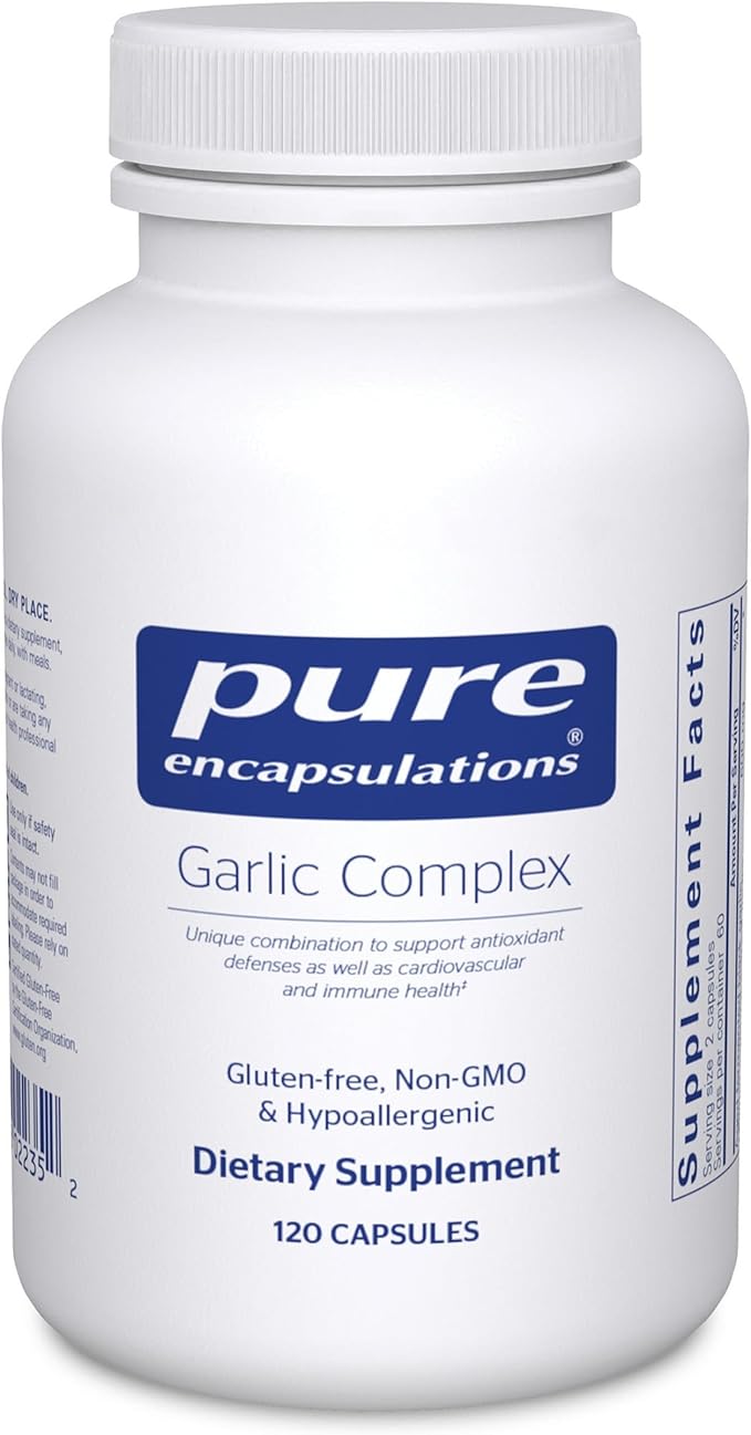 Pure Encapsulations Garlic Complex | Supplement to Support Antioxidant Defenses Immune Health and The Cardiovascular System* | 120 Capsules