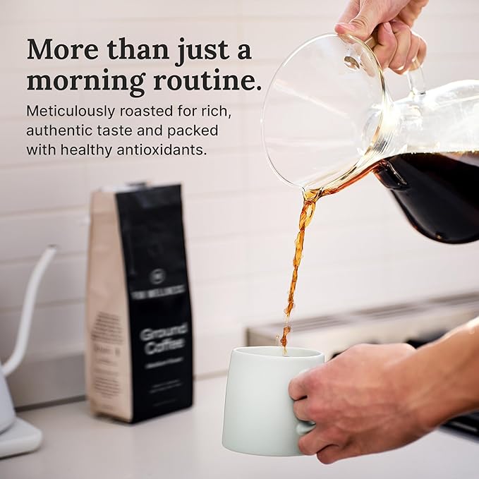 For Wellness Arabica Ground Coffee (12 oz Medium Roast) – Pair With The Good Stuff to Supercharge Your Coffee
