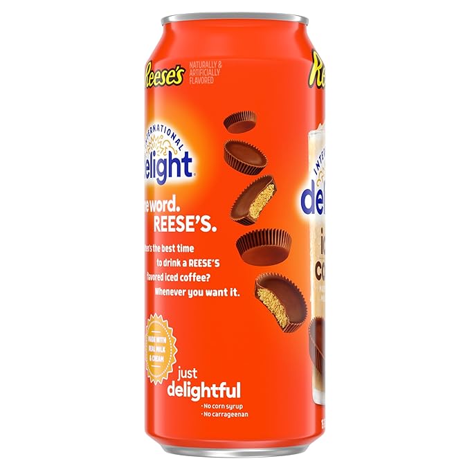 International Delight Iced Coffee REESE'S Grab and Go Coffee Drinks Made with Real Milk and Cream 15 FL OZ 12 Count