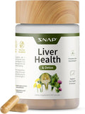Snap Supplements Liver Health &amp Detox - Milk Thistle Supplement Supports Healthy Liver and Digestive Health 60 Vegetarian Capsules (1 Month Supply)