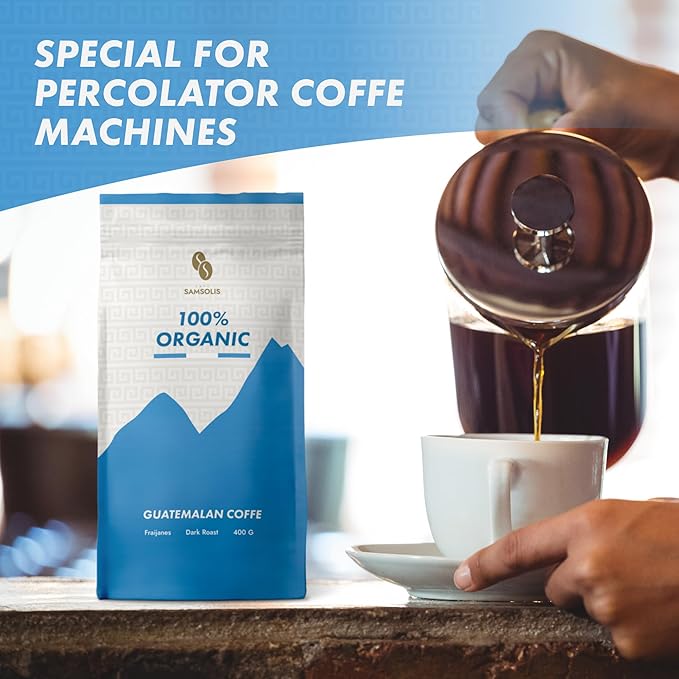 Ground coffee Ground coffee dark roast 100% Guatemalan Coffee Fraijanes ground coffee flavored Coffee in a 14oz bag