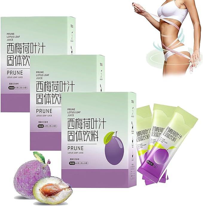 4/6Box Prune Lotus Leaf Juice Promote Body Metabolism Constipation for Adults Suitable for Fat People with Big Belly (6Box)