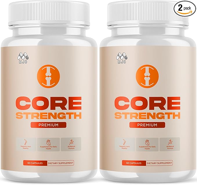 (2 Pack) Core Strength Joint Support Capsules Official CoreStrength Pills with All Natural Ingredients Advanced Overall Health and Wellness Supplement with Max Strength Multivitamins (120 Capsules)