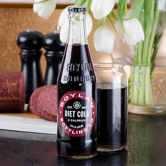 Boylan Diet Soda Cane Cola 12 fl oz 12 Count