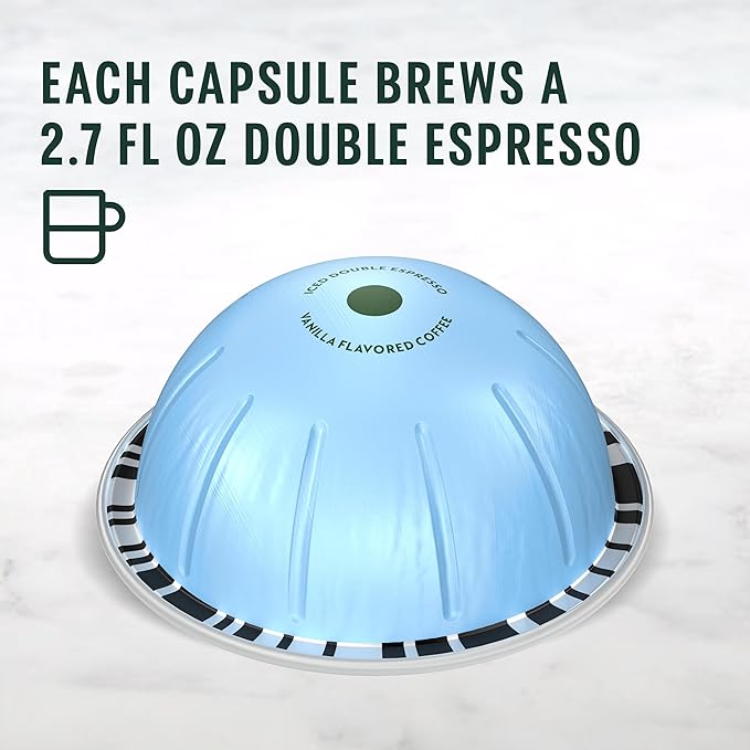 Starbucks by Nespresso Vertuo Iced Vanilla 32-count Coffee Pods Brews 2.7 oz.