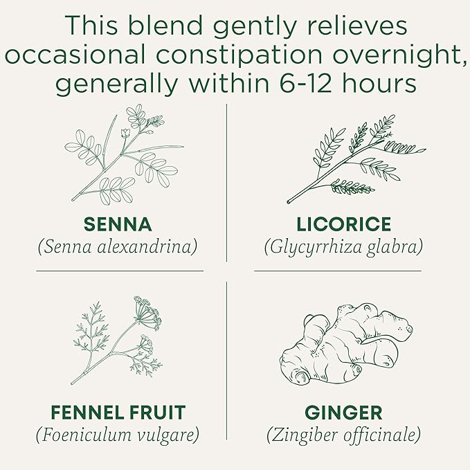 Traditional Medicinals Tea Organic Smooth Move Relieves Occasional Constipation Senna 32 ct (Pack of 3)