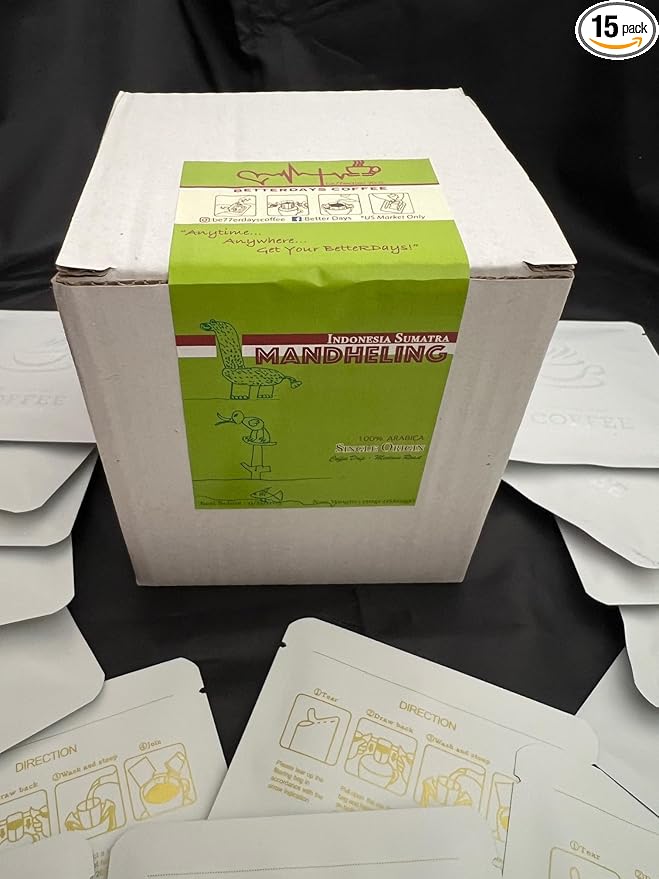 Indonesian Single Origin Coffee (15 Sachet Mandheling Medium Roast)