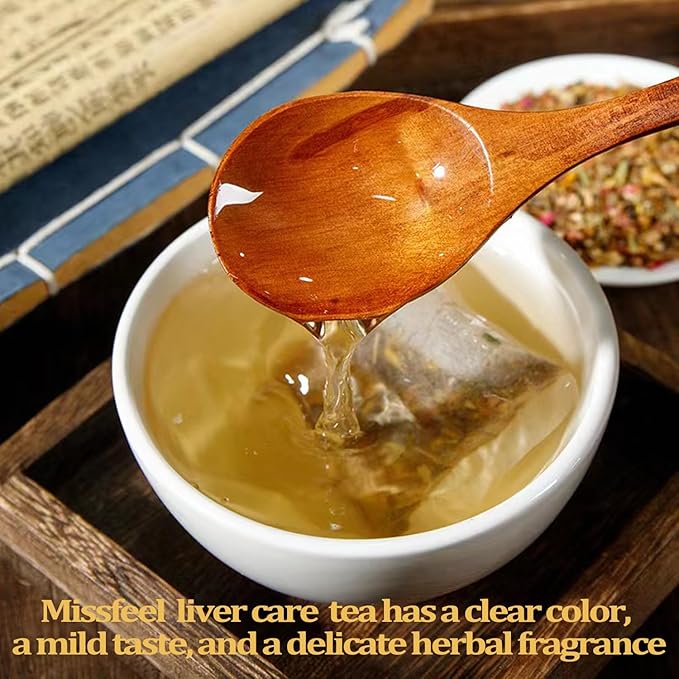 Daily Liver Care Tea Natural LiverTea for Health Chinese HerbalTeas Organic LiversCleanse with Different Herbs NO Additives No Caffeine No Sugar (90 Tea bags-3Boxes)