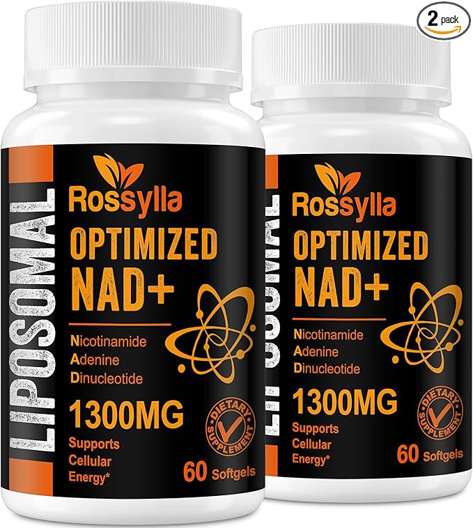 1300 MG Liposomal NAD+ Supplement | Highest Absorption | Purest NAD Supplemet to Boost NAD+ Effetively | Boosting NAD+ Supplement for Aging Defese Cellular Energy Longevity | 120 Count