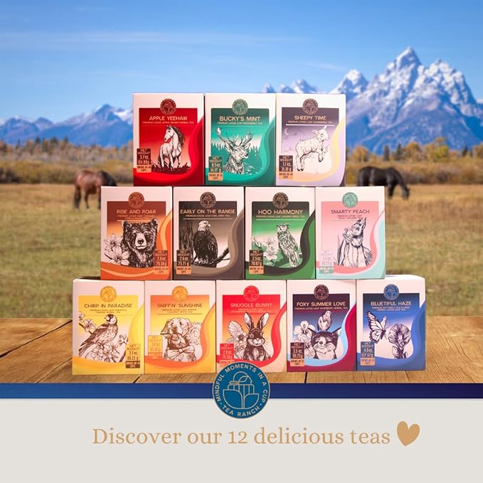 Tea Ranch – Bluetiful Haze Loose Leaf Fruity Blueberry Tea with Butterfly Pea Flower Premium Blend With Cornflower Naturally Caffeine‑Free Herbal Tea Enjoy Hot or Iced &amp Brews Up to 45 Cups 4