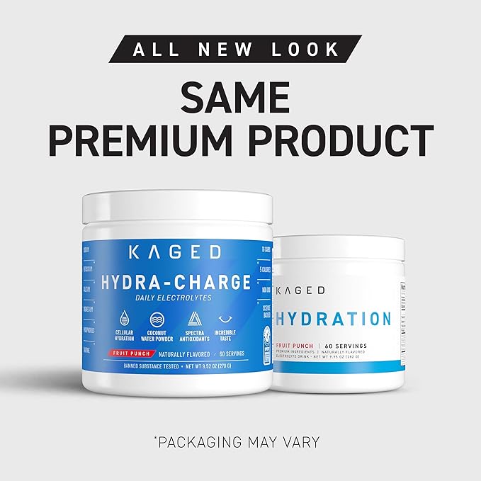 Kaged Sugar Free Hydration | 5 Key Electrolytes | Coconut Water | Tastes Amazing | 60 Servings