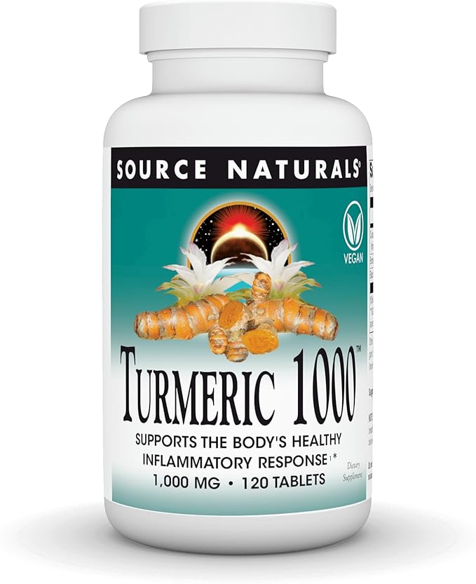 Source Naturals Turmeric 1000 Supports the Body’s Healthy Inflammatory Response* 1000mg - 120 Tablets
