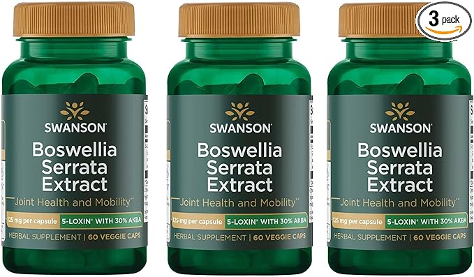 Swanson Boswellia Serrata Extract 125 mg 60 Veg Caps 3 Pack