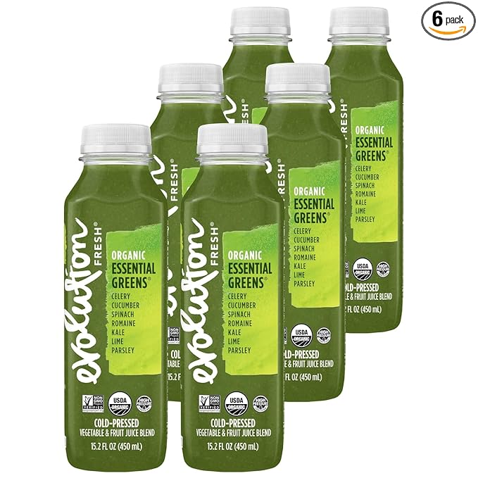 Evolution Fresh Essential Greens with Lime Juice Blend 15.2 Fluid Ounce - 6 per case.