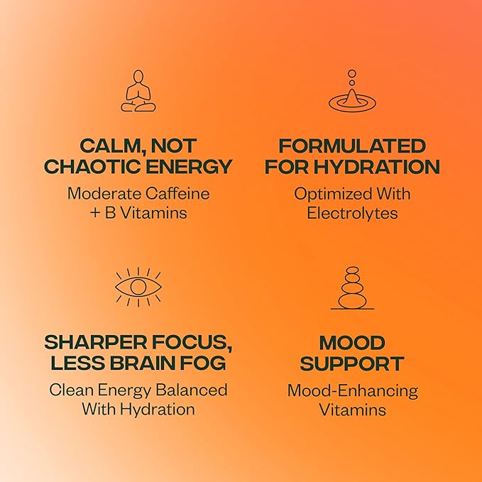 Plant Press - Organic Energy Drink 100 mg Caffeine Clean Coffee Alternative Full Range of Vitamins Electrolytes No Sugar Alcohols No Preservatives - Passionfruit Peach (12 Fl Oz 12 Pk)