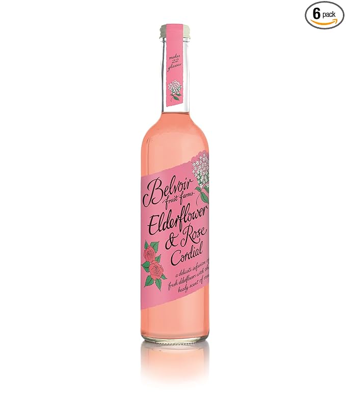 Belvoir Elderflower &amp Rose Cordial 500ml (Pack of 6)