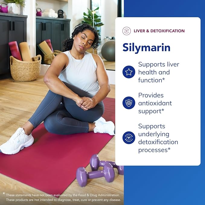 Pure Encapsulations Silymarin - 250 mg Milk Thistle Per Capsule - Liver Health Support - Antioxidants Supplement - Non-GMO &amp Vegan - 60 Capsules