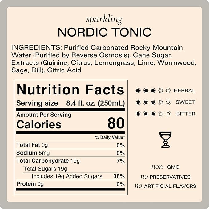 Strongwater Tonic Water Variety Pack (Pack of 12 8.4 Fl Oz Each) - Includes Nordic Tonic Indian &amp Spanish Tonic - Premium Craft Cocktail Mixers Sampler