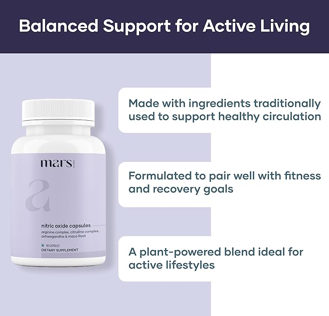 Mars Nitric Oxide Capsules - 120 Capsules (Nitric Oxide 02)