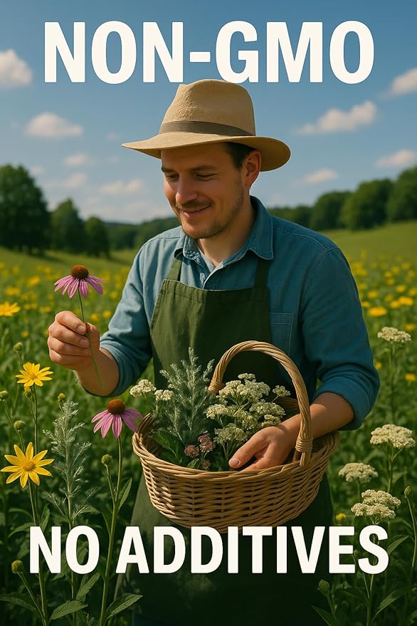 Organic Bio Herbs-Premium Dried Marigold Flowers – Natural Herbal Tea &amp Culinary Use Whole &amp Sun-Dried for Freshness (Calendula Officinalis) 6 Oz.