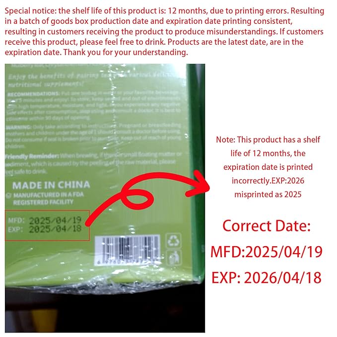 Goji Berry Chrysanthemum Tea for Liver Health 8 Excellent Raw Material Formulas Chinese Health Herbal Tea Liver Cleanse &amp Detox Herbal Tea Bags 15Bag Vegan Sugar-Free &amp Caffeine-Free (2B