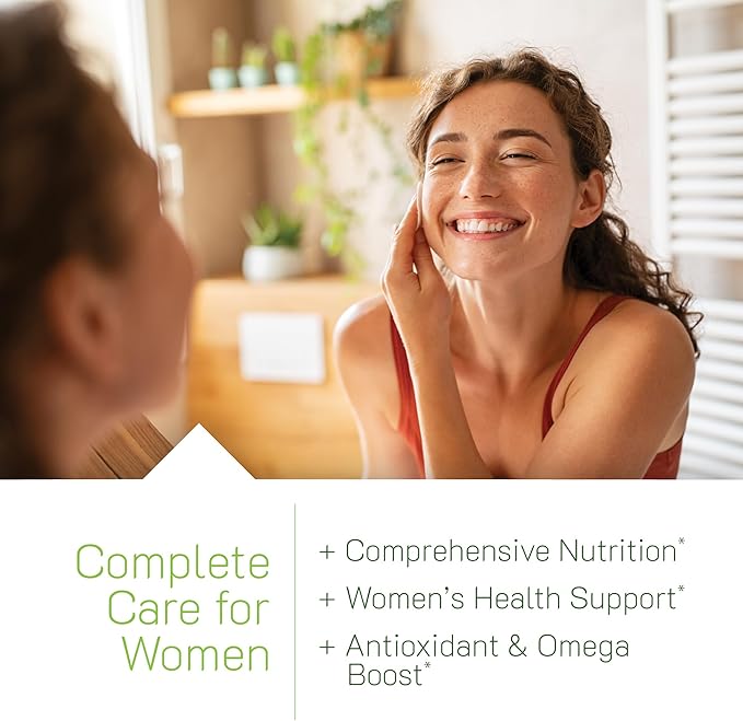Irwin Naturals Women’s Living Green Liquid-Gel Multi - Whole Food Multivitamin for Women with 70 Nutrients Omega Oils &amp Greens Blend - Liquid Soft-Gels with BioPerine® for Absorption - 120 Count
