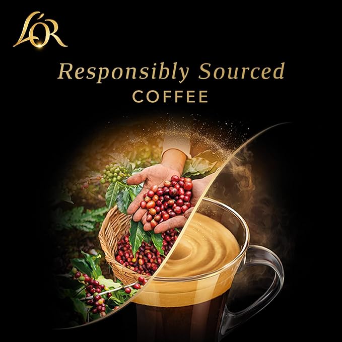 L'OR Espresso Capsules 50 Count Papua New Guinea Single-Serve Aluminum Coffee Capsules Compatible with the L'OR BARISTA System &amp *Nespresso Original Machines