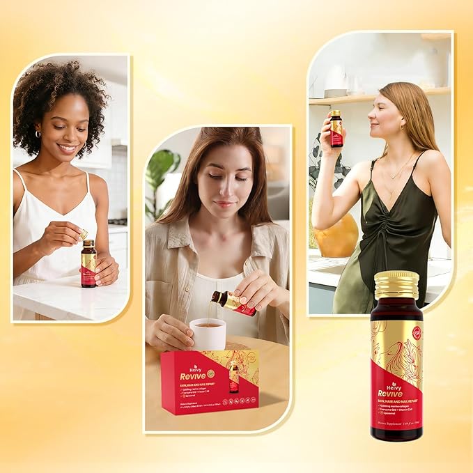 Heivy Liposomal Liquid Collagen for Women 10000mg Marine Collagen Peptides &lt1000Da Patented Liposome 133% Higher Absorption CoQ10 Biotin Vitamins GMP Tested Non-GMO Gluten Free 50mL 10 Bottle