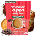 Cuppa Peppermint Mocha Mushroom Coffee with Adaptogens &amp Superfoods - Lion’s Mane Ashwagandha &amp Cordyceps. Adaptogens + MCT to support natural energy mental focus &amp gut health (30 Servin