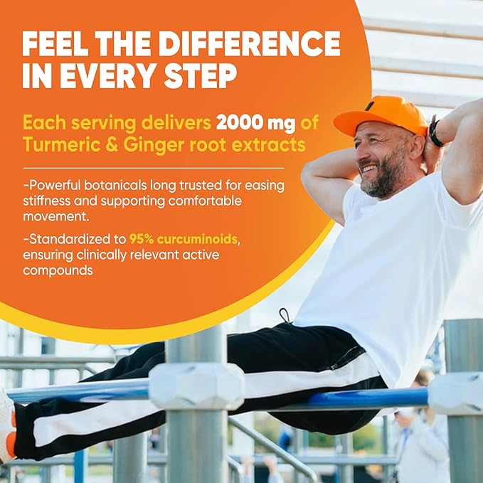 Liposomal Turmeric and Ginger Supplement Pills w/Lutein Zeaxanthin Softgels Organic Turmeric Curcumin with Black Pepper 2000mg Gel Capsules 95% Curcuminoids Superior Absorption Non-GMO 120ct