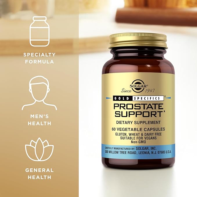 Solgar Prostate Support - 60 Vegetable Capsules - Non-GMO Vegan Gluten Free &amp Dairy Free - 30 Servings