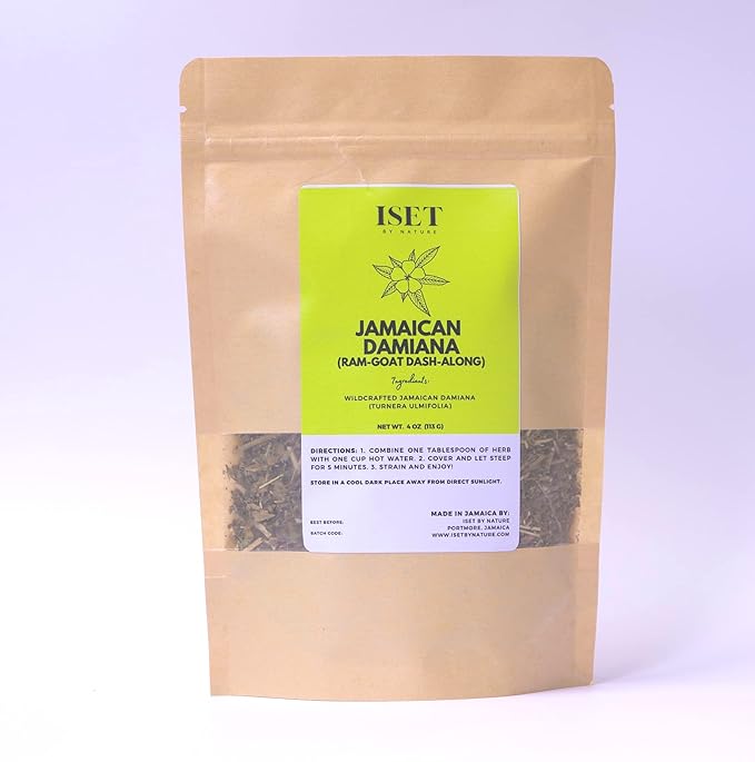 Damiana Leaf Organic Tea for Women and Men Wildcrafted Turnera Diffusa Origin: Jamaica