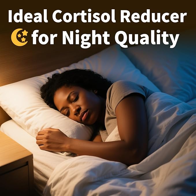 Cortisol Supplements for Women &amp Men - 10-in-1 Cortisol Reducer Manager Detox with Ashwagandha Magnesium - Lower High Cortisol Levels Relaxation &amp Night Support Non-GMO 120 Capsules