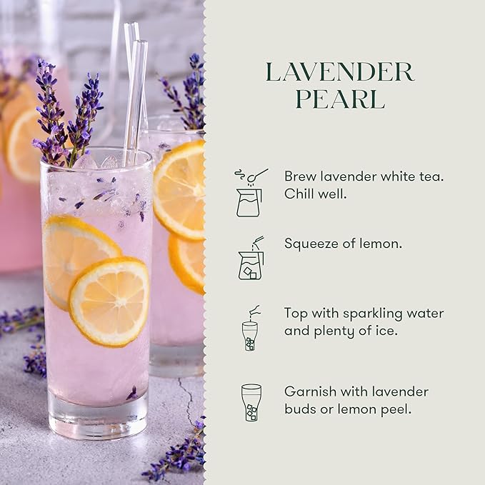 Luxmi Estates Lavender Valley Organic Loose Leaf Tea (25g) Darjeeling Makaibari White Tea Low Caffeine Sleep Function Tea