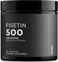 Toniiq Ultra High Purity Fisetin 500mg - 98%+ Higly Purified &amp Bioavailable Fisetin Supplement with MCT Oil for Absorption - Third-Party Tested Senolytic Supplements for Aging Support - 60 Capsule