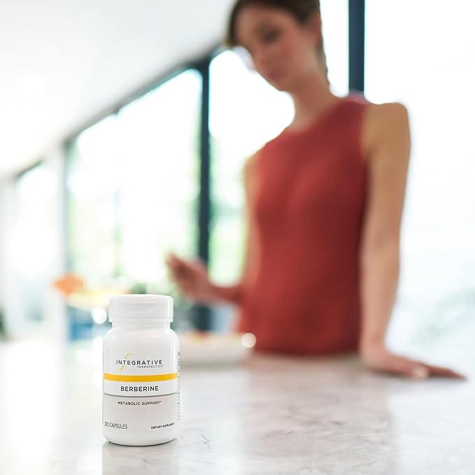 Integrative Therapeutics Berberine - Supports Metabolic Health &amp Cellular Energy Metabolism - Practitioner-Trusted Quality - Dairy-Free &amp Gluten-Free - 120 Capsules (120 Servings)