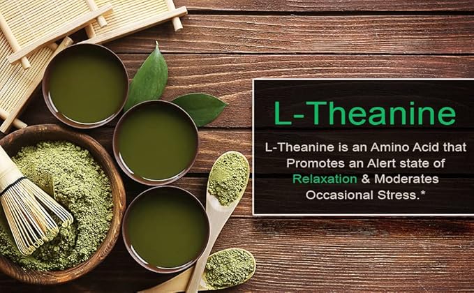 Smarter L-Theanine 250mg Supplement in Non-GMO Flaxseed Oil 50 Liquid Softgels