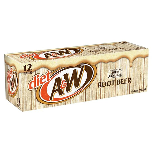 A&ampW Root Beer Diet 355 ml Tub Pack of 12