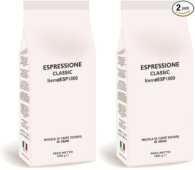 Espressione Whole Bean Classic Espresso Blend Coffee 2.2 lbs (Pack of 2)